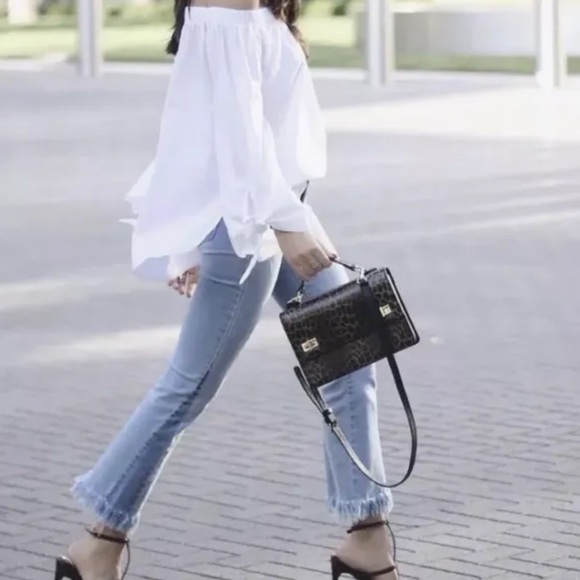 Henri Bendel West 57th RARE Leopard School Bag NWT/ Stripe Dustbin - Picture 15 of 16